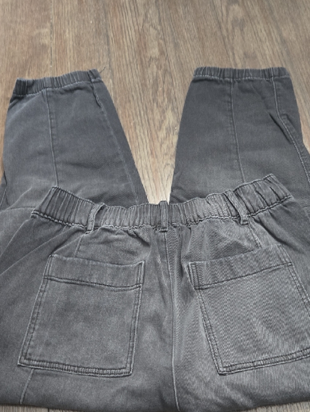 Sonoma Charcoal Cropped Pants with Button Waist - Picture 6 of 9